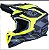 CAPACETE ASW R3 VICTORIOUS PRETO CINZA AMARELO FLUO 58  EAN  7908377166547 - Imagem 1