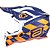 CAPACETE ASW R3 VICTORIOUS AZUL MARINHO LARANJA BRANCO 60  EAN  7908377166592 - Imagem 2