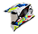 CAPACETE HELT CROSS VISION GLASS TOWN 60 - Imagem 1