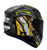 CAPACETE AXXIS SEGMENT COSA NOSTRA B13 AMARELO FLUOR - GLOSS 58 - Imagem 2