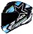 CAPACETE ASX DRAKEN PILOT BRILHO PRETO/AZUL/AMARELO 60/L - Imagem 1