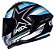 CAPACETE ASX DRAKEN PILOT BRILHO PRETO/AZUL/AMARELO 60/L - Imagem 2
