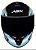 CAPACETE ASX DRAKEN PILOT BRILHO PRETO/AZUL/AMARELO 60/L - Imagem 3