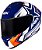 CAPACETE ASX DRAKEN PILOT BRILHO AZUL/BRANCO/VERMELHO 60/L - Imagem 3
