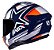 CAPACETE ASX DRAKEN PILOT BRILHO AZUL/BRANCO/VERMELHO 60/L - Imagem 4