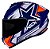 CAPACETE ASX DRAKEN PILOT BRILHO AZUL/BRANCO/VERMELHO 58/M - Imagem 1