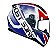 CAPACETE RACE TECH SECTOR SLASH WHT/BLUE 60/L - Imagem 1