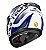 CAPACETE RACE TECH SECTOR SLASH WHT/BLUE 60/L - Imagem 2