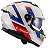 CAPACETE LS2 STREAM II FF808 VINTAGE WHT/BLU/RED 60/L - Imagem 1