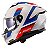 CAPACETE LS2 STREAM II FF808 VINTAGE WHT/BLU/RED 60/L - Imagem 2