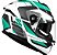 CAPACETE LS2 STREAM II FF808 ROAD WHT/GREEN 58/M - Imagem 1