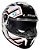 CAPACETE LS2 STREAM II FF808 MAZE WHT/BLACK 58/M - Imagem 2