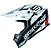 CAPACETE ASW FUSION 2.0 RELAY BRANCO PRETO ROXO 58  EAN  7908377169692 - Imagem 1