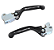 MANETE GAS GAS 21/23 HUSQVARNA 22...BRAKTEC GP-6 PRETO FREIO/EMBREAGEM - Imagem 1
