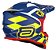 CAPACETE ASW R3 VICTORIOUS AZUL AMARELO FLUO BRANCO 58  EAN  7908377176683 - Imagem 3