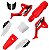 KIT PLASTICOS 4ACTION CRF 250F VERMELHO/BRANCO - Imagem 1