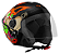 CAPACETE TORK NEW LIBERTY 3 COYOTE PRETO BRILHO 58 - Imagem 1