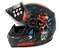 CAPACETE FW3 GT SKULL CAVEIRA PRETO BRILHANTE - BRILHA NO ESCURO TAM 60 - Imagem 4