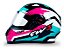 CAPACETE FW3 GTN SUPER AZUL TIFFANNY ROSA BRANCO 56 - Imagem 1