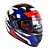 CAPACETE FW3 GTN SUPER VERMELHO AZUL BRANCO 58 - Imagem 1
