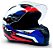 CAPACETE FW3 GTN SUPER VERMELHO AZUL BRANCO 58 - Imagem 3