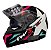 CAPACETE FW3 GTX STAR PRETO BRILHANTE AZ TIFFANY ROSA 58 - Imagem 2