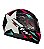 CAPACETE FW3 GTX STAR PRETO BRILHANTE AZ TIFFANY ROSA 58 - Imagem 3