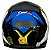 CAPACETE FW3 GTX STAR PRETO BRILHANTE AZUL AMARELO 58 - Imagem 4