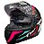 CAPACETE FW3 GTX STAR PRETO BRILHANTE AZUL ROSA 56 - Imagem 4