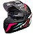 CAPACETE FW3 GTX STAR PRETO BRILHANTE AZUL ROSA 60 - Imagem 3