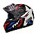 CAPACETE FW3 GTX STAR PRETO BRILHANTE AZUL VERMELHO 60 - Imagem 1