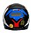 CAPACETE FW3 GTX STAR PRETO BRILHANTE AZUL VERMELHO 60 - Imagem 4