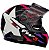 CAPACETE FW3 GTX STAR PRETO BRILHANTE LILAS ROSA 56 - Imagem 5
