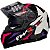 CAPACETE FW3 GTX STAR PRETO BRILHANTE LILAS ROSA 58 - Imagem 1