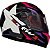 CAPACETE FW3 GTX STAR PRETO BRILHANTE LILAS ROSA 60 - Imagem 6