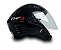 CAPACETE FW3 X OPEN CLASSIC PRETO BRILHANTE 56 - Imagem 1