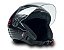 CAPACETE FW3 X OPEN CLASSIC PRETO BRILHANTE 56 - Imagem 4