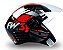 CAPACETE FW3 X OPEN PRETO VERMELHO 58 - Imagem 1