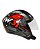 CAPACETE FW3 X OPEN PRETO VERMELHO 58 - Imagem 3