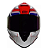 CAPACETE ORIGINE DINAMO GALAXI BLUE-RED-WHITE GLOSS S - Imagem 4