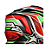 CAPACETE ORIGINE DINAMO STAR REV GREEN RED-BLACK L - Imagem 4