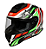 CAPACETE ORIGINE DINAMO STAR REV GREEN RED-BLACK M - Imagem 1