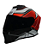 CAPACETE ORIGINE DINAMO GALAXI FLUO RED-BLACK GLOSS XL - Imagem 4