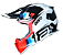 CAPACETE ASW R3 SYNC BRANCO/PT/VM 58 EAN 7908377184398 - Imagem 1