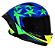 CAPACETE ORIGINE PISTA STAR BRAZIL BLUE GLOSS M - Imagem 3