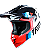 CAPACETE ASW R3 ESSENCE AZUL CINZA VERMELHO BRANCO 60 EAN 7908377188648 - Imagem 1