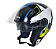 CAPACETE FW3 X OPEN UP STAR AZ/AM 56 - Imagem 2