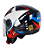 CAPACETE FW3 X OPEN UP STAR AZ/VM 58 - Imagem 3