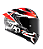 CAPACETE KYT TT-COURSE VINALES REP BALANCE RED/GUNMETAL L - Imagem 5