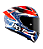 CAPACETE KYT TT-COURSE VINALES REP BALANCE ORANGE/BLUE M - Imagem 1
